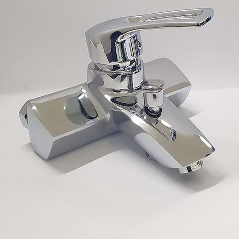 TrAdE Shop Traesio - Rubinetto Miscelatore Vasca 52950 Monocomando Monoforo Doccia Rubinetteria -