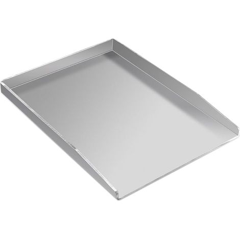 Grillpfanne aus Edelstahl, geeignet für das Grillen im Freien (30 x 20 x 3 cm), Grillpfanne, Barbecuepfanne, Grillutensil (1/5)