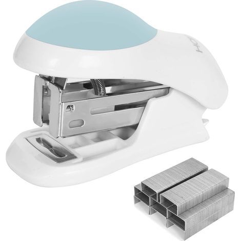 Mini Agrapheuse, Agrapheuse Avec Agraphes, Agrafeuse Bureau 24/6, Agrafe, Mini Agrafeuse,Stapler Mini,mini Agrafeuse De Poche, Pour Étudiants, Travail, Famille, Documents (Bleu) (1/5)