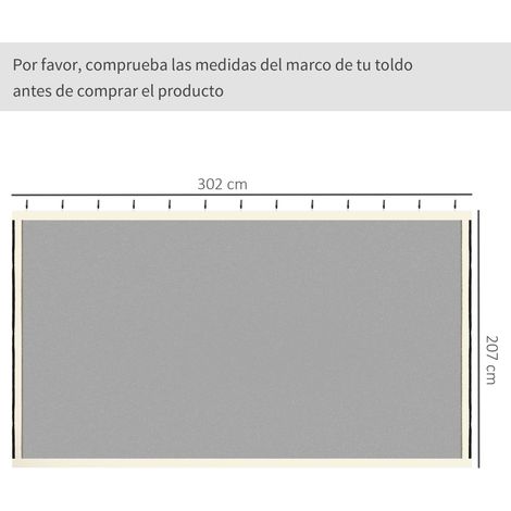 Moustiquaire pour tonnelle 3x3m avec 4 panneaux latéraux, fermeture éclair, maille en nylon résistant noire