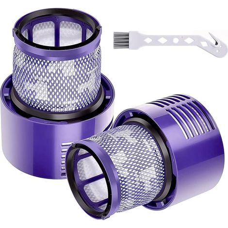 Lot de 2 Filtres de Rechange pour Aspirateur Cyclone V10 - Compatible Absolute/Animal/Total Clean/SV12 - Installation Facile Sans Outils (1/5)