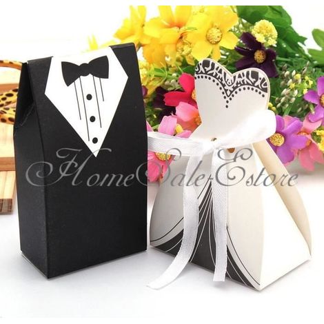 100 Boîte à dragées mariage baptême décoration accessoire mariés wedding box-Ywey (1/3)