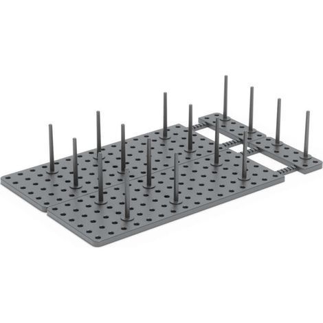 Organiseur de placard réglable en plastique pour contenants alimentaires, casseroles et couvercles – Installation rapide et gain d’espace (1/5)