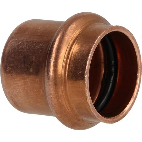 Raccord à sertir cuivre bonnet 28 mm contour V