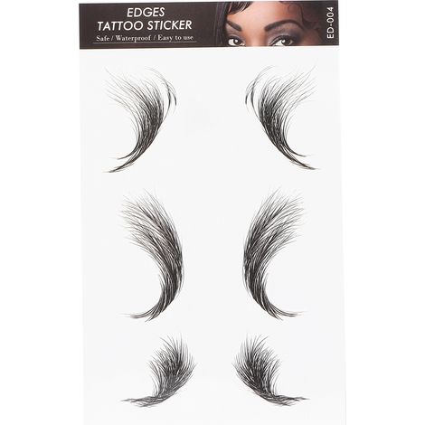 Bordure capillaire waterproof ED-04, tatouage temporaire pour coiffure femme, stickers de ligne de cheveux réalistes, autocollant frontal anti-eau. (1/5)