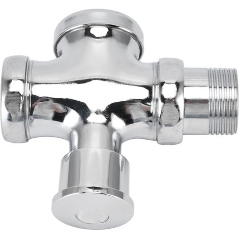 Valve de chasse d'urinoir avec bouton-poussoir, valve de chasse d'eau différée pour WC, pièces de rechange pour réservoir de WC DN20 DN25 (1/5)