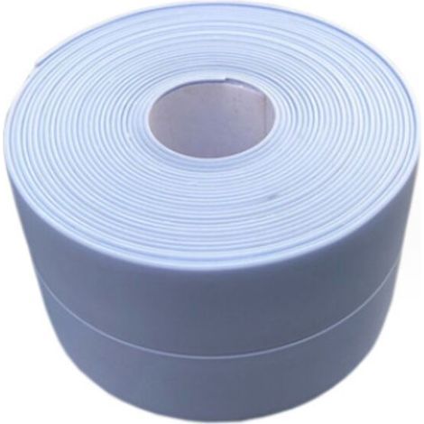 (2 Stück Blau) Flexible Sockelleiste – Abschlussleiste für Küche und Bad, 22 mm, 3,2 m, selbstklebend, flexibel faltbar, Dichtungsleiste