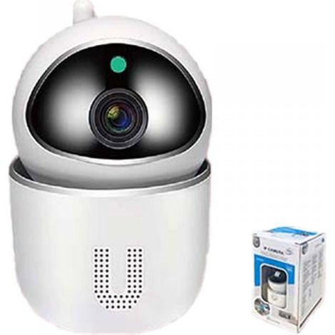 Telecamera di Sicurezza Wi-Fi 2MP Supporta 2.4 e 5Ghz Videocamera di Sorveglianza Regolabile 355 Sensore di Movimento Integrato Modello 7446