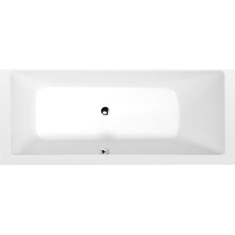 Baignoire rectangulaire MIMOA 170x80x39cm, Blanc mat
