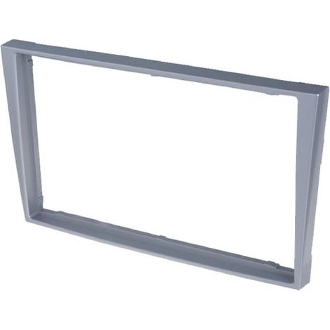 Facade autoradio 2Din compatible avec Opel Renault Suzuki - argent clair