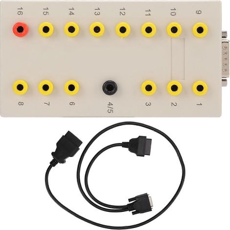 Boîtier de test OBD2 pour voiture avec câble de diagnostic de 113 cm et 38 cm, outil de réparation automobile (1/4)