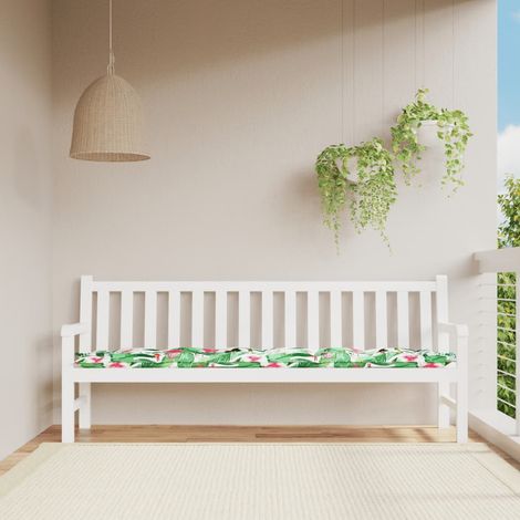 Bonnevie,Coussin de siège confortable de banc de jardin multicolore 200x50x7 cm tissu -FV73384 (1/5)