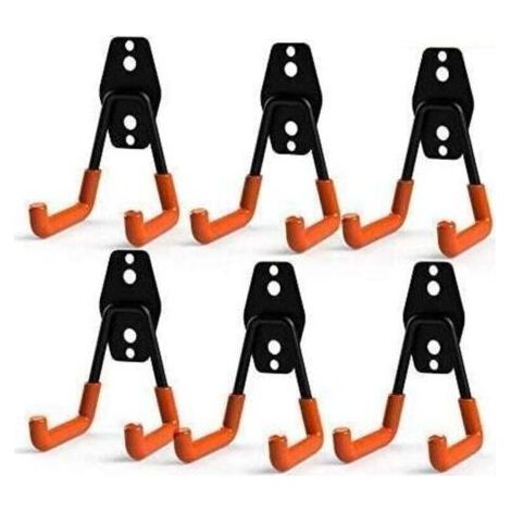 Robuste, doppelte Garagenhaken aus Stahl zur Aufbewahrung von Elektrowerkzeugen. Kleine U-förmige Haken (6er-Pack) – RWBricolage ›Aufbewahrung und Organisation› Garagenorganisation ›Fi (1/5)