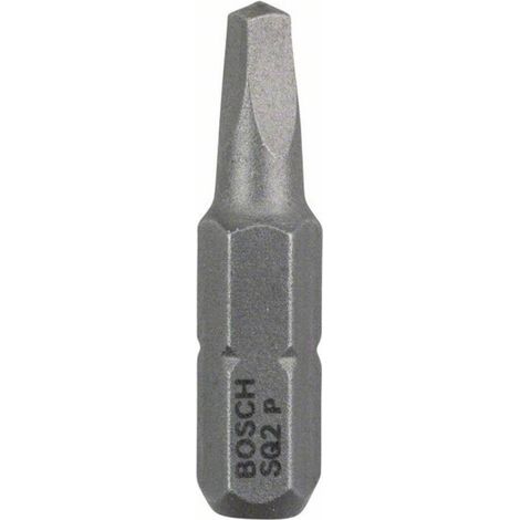 Bosch Accessories Inserto a Profilo a cava quadra/Robertson 2 extra duro C 6.3 3 pz. (1/2)