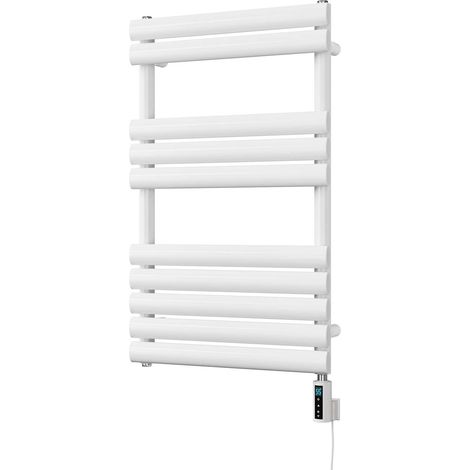 Omeara - White Electric Towel Rail H825mm x W500mm 300w Thermostatic WIFI (1/3)