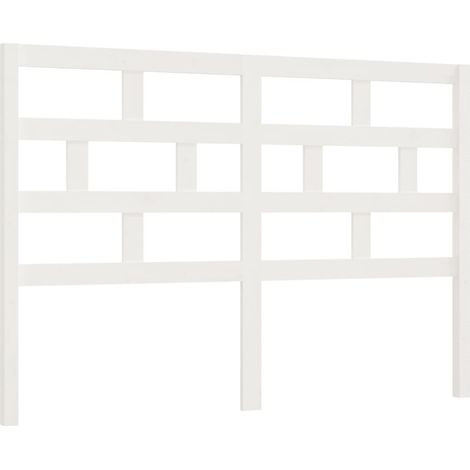 Cabecero accesorio para dormir mueble dormitorio 126 x 4 x 100 cm madera de pino blanco TDL0203913