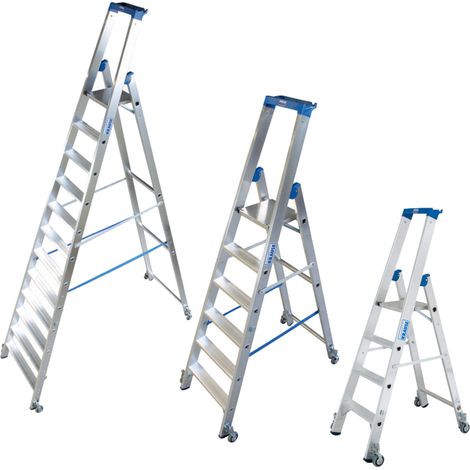 KRAUSE STABILO Professional Stufen-StehLeiter fahrbar 10 Stufen (1/2)