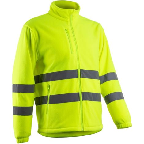 Coverguard – Veste polaire haute visibilité – Taille L – 100% polyester 280 g/m² – Bandes réfléchissantes – Confort thermique pour environnements sombres (1/5)