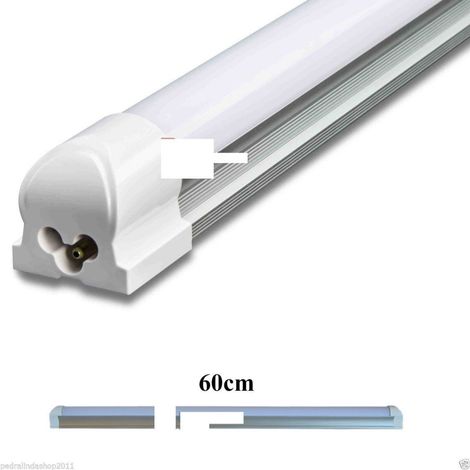 Plaffoniera Tubo Neon Led Smd T8 60cm Support Neon In Allumini Luce Bianca