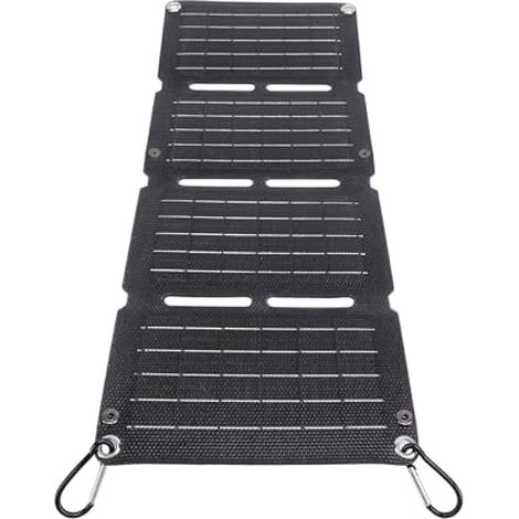 Panneau Solaire Pliable 40W USB-C QC Rapide, 4 Panneaux (1/5)