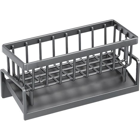 Égouttoir à vaisselle pour évier de cuisine, égouttoir avec bac incliné, range-vaisselle gain de place pour ranger les ustensiles sur le plan de travail (1/5)