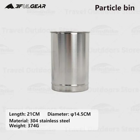 Poêle à bois de table 3F UL Gear, multifonctionnel, en acier inoxydable, pour le camping d'hiver en extérieur, idéal pour chauffer une tente (NH21SK004). Réchaud de cuisine portable. (1/5)