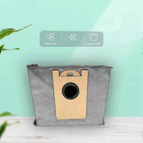 Lot de 10 sacs à poussière pour aspirateur robot Eufy RoboVac L35 Hybrid, LR30 Hybrid et LR20, station de vidage automatique avec activation automatique. (1/3)