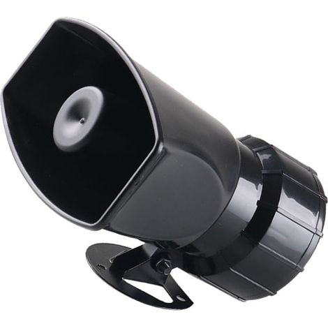 Klaxon d'alarme sans fil 7 tons pour voiture, son clair, télécommande, haut-parleur d'avertissement portable pour véhicule (1/5)