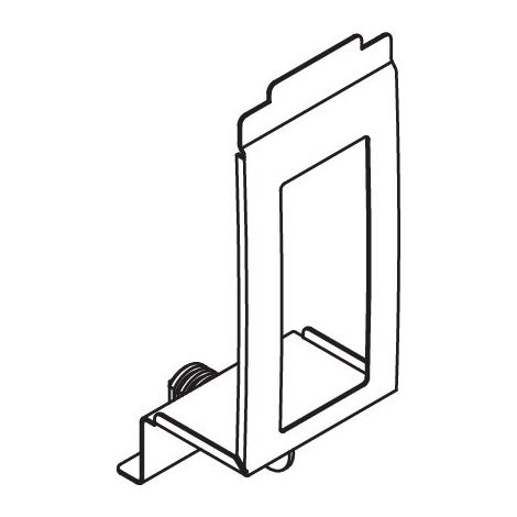 HEWI 805.06.E01 Plaque de fermeture pour 805.06.350 (1/2)