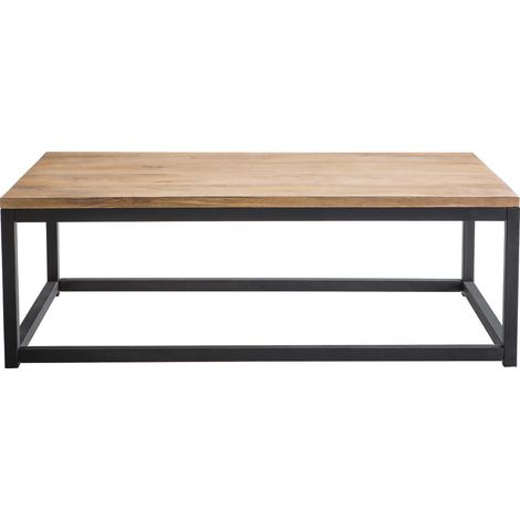 Industrieller Couchtisch FACTORY Holz und Metall