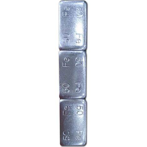 Equilibrador de neumáticos para coche, bloque de contrapeso metálico adhesivo, bloque de equilibrado de acero, 50 g x 3 piezas/1 pieza (1/5)