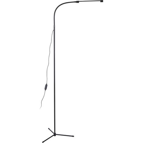 Dimmbare LED-Stehleuchte mit USB-Anschluss, 3 Farbtemperaturen, 10 Helligkeitsstufen, hoher Lichtstrom, Schaltersteuerung, ideal zum Lesen im Wohnzimmer oder Schlafzimmer. (1/5)
