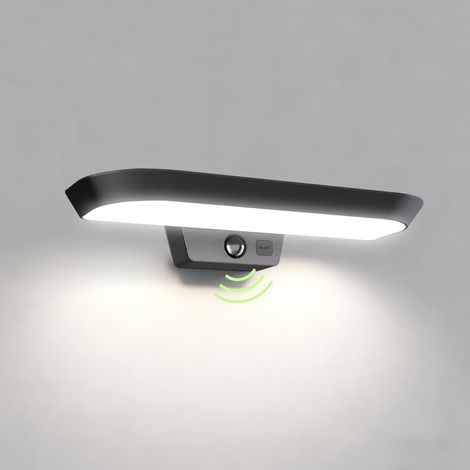 1 Lampe Solaire Exterieur, Detecteur de Mouvement, 600 Lumens, Batterie 1800 Mah, IP54, Pour Jardin (1/5)