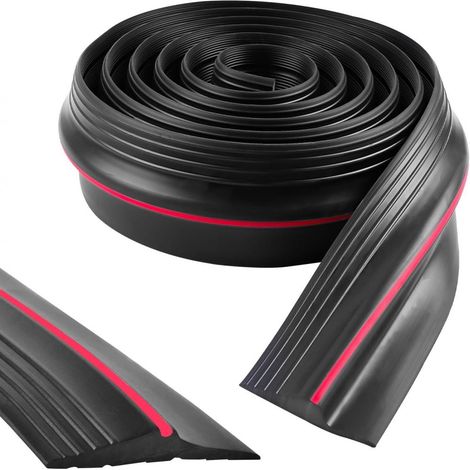 Joint Seuil Porte - Caoutchouc PVB - Étanchéité Eau Vent - Pour Garage Hangar Entrepôt - 305 cm x 8 cm - 1 Pièce