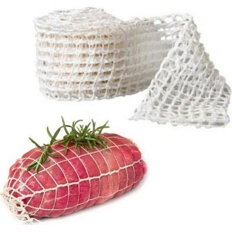 Set organisateur de cuisine filet extensible de boucher pour ficeler viandes et rôtis sans longs cordons (1/5)