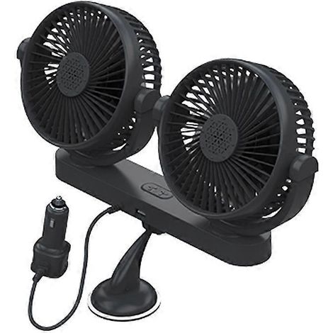 Auto-Kühlventilator, 360 Grad drehbar, 3 Geschwindigkeiten, 12V/24V elektrisch