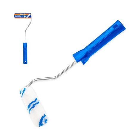 Rouleau avec manche en polyester de 100 mm (4") pour peindre les murs intérieurs, finition lisse (1/2)