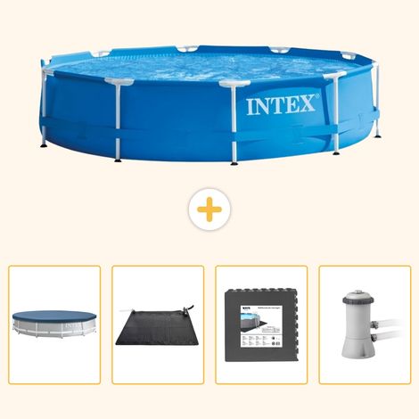 Intex Piscine Tubulaire Ronde - 366x76 cm - 5-pièces S21 (1/5)