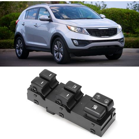 Bouton de commande de lève-vitre électrique avant gauche compatible avec Kia Sportage 2011-2016 93570-3W450 (1/5)