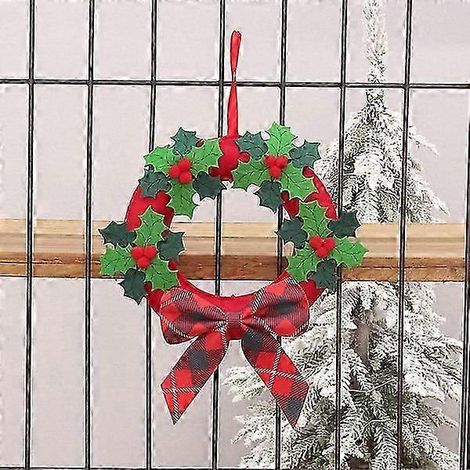 Couronne de Noël non tissée, décoration de Noël Elik (1/5)