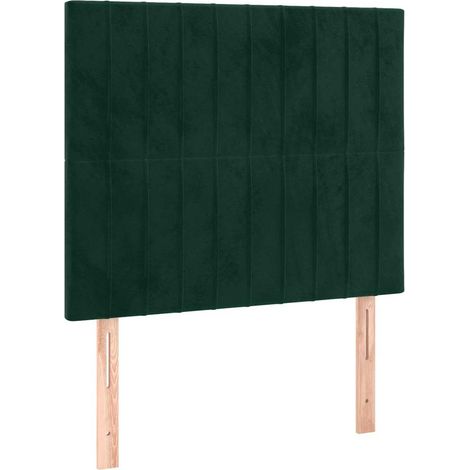 Maison Exclusive - Cabecero Terciopelo Verde Oscuro 100x5x118/128 (1/5)