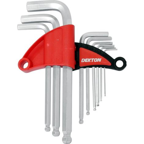 Dekton Short Metric Ball Point Hex Allen Key Set Allan Alan Alen 1.5 - 10mm 9 Pc (1/2)