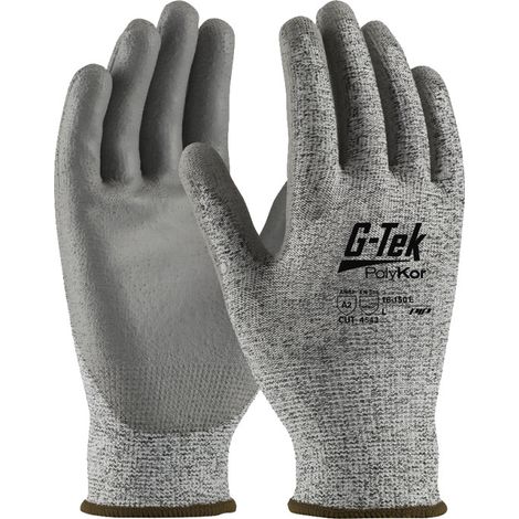 Gants anti coupure D G Tek® POLYKOR™ enduit polyuréthane gris T10 PIP 16 560E 10