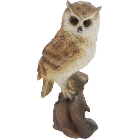 Figurine de moyen-duc décoratif sur tronc - Marron - H 34,2 cm - Livraison gratuite (1/5)