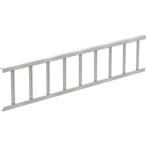 Sarei Schneefanggitter Stahl verzinkt 1500 x 200 x 15 mm Dachabschlüsse (1/2)