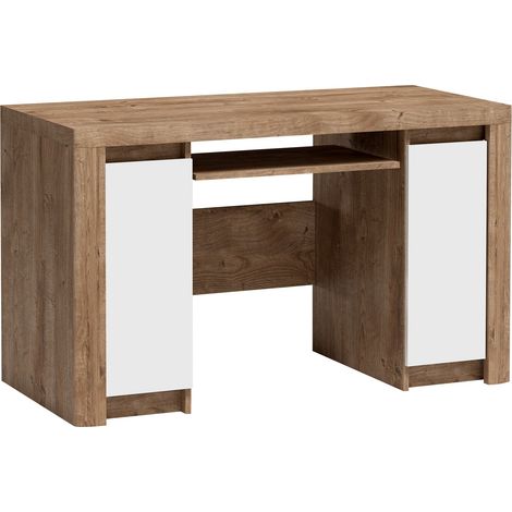 Mesa de oficina Etrmona 113 , Con puertas, Con un estante para teclado, Número de puertas: 2, Número de cajones: 0, 79x130x61cm (1/5)