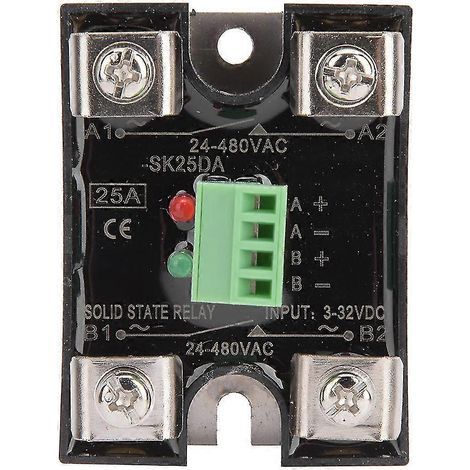 Relais statique double canal Rankomu 25-26, commande CC, monophasé, 24-480 V CA (25 A (SK25DA)), IU49A (1/4)