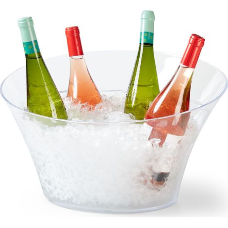 Seau à Champagne Ovale Transparent 44,5 x 41,5 cm - Pujadas