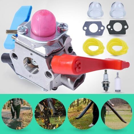 NALOOKAMIC Souffleur de Feuilles Remplacement Kit avec Ligne de Filtre à Carburant pour carburateur WT-606 WT-784 pour C1Q-W11G pour Poulan Weed Eater Craftsman B1750 B1750LE BV1650 530071775 (1/3)