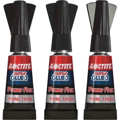 Klebstoff Superglue 3 Power Flex, 3x1g minitrio.